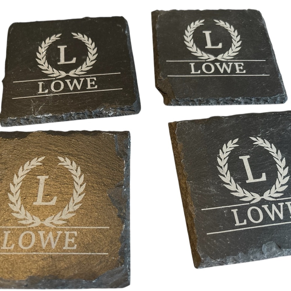 Lowe Slate Coasters Set